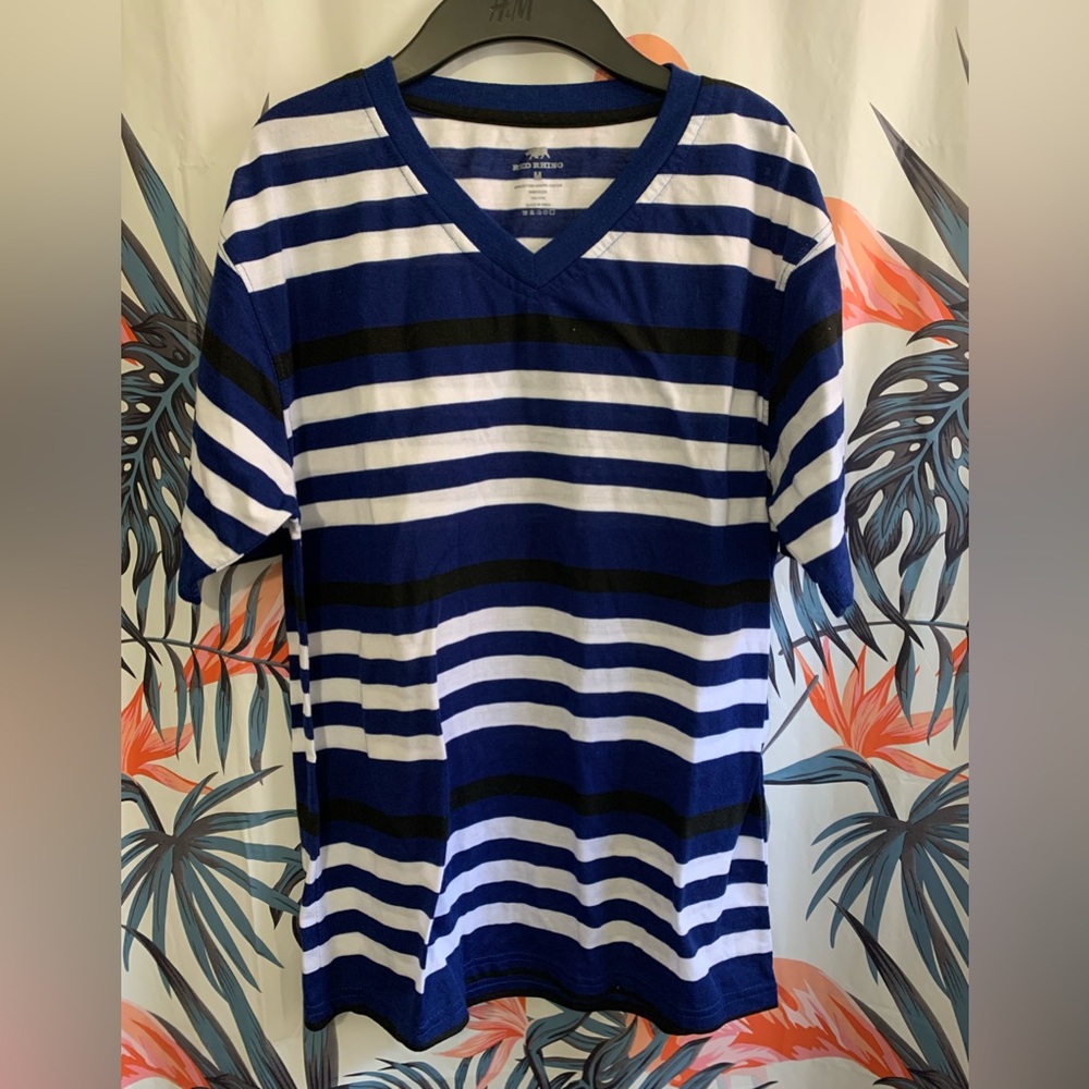 Red Rhino Striped Shirt Sz M